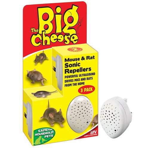 STV The Big Cheese Sonic mouse Repellers 3 Pack